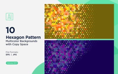 Vibrant honey bee Pattern Background in Multi Colors And Sizes 1017