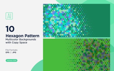 Vibrant honey bee Pattern Background in Multi Colors And Sizes 1018