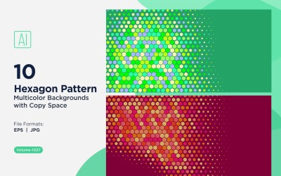 Vibrant honey bee Pattern Background in Multi Colors And Sizes 1027