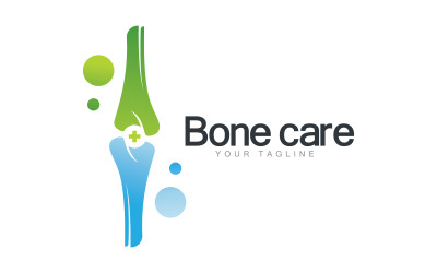 Bone care logo icon vector template V6