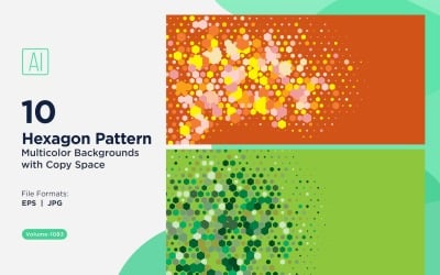 Colorful Hexagon of Various Sizes Versatile Pattern Background 1083