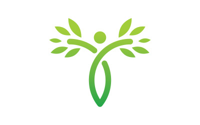 Ecology people nature logo element vector V2