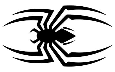 Umělecká ilustrace silueta pavouka