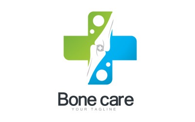 Bone care logo icon vector template V8
