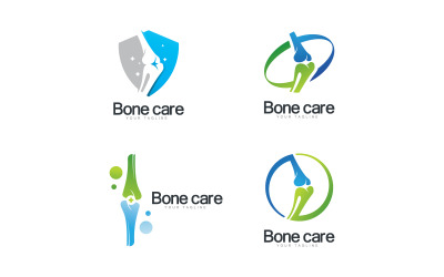 Botverzorging logo icoon vector sjabloon V14