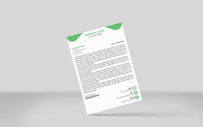 Briefkopfbeispiel, modernes Briefkopf-Neudesign