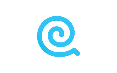 Kalemli Q harfi baş harfli logo vektör şablonu tasarımı V3