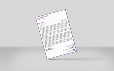 Kreatywny papier firmowy Minimalistyczny papier firmowy Nowy design