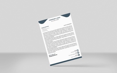 Minimalistyczny papier firmowy Przykładowy papier firmowy nowy projekt
