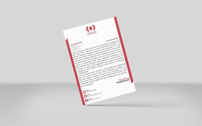 Papier firmowy - nowy szablon projektu tożsamości korporacyjnej