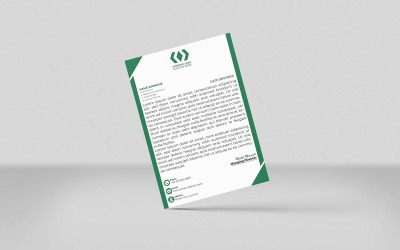 Projekt szablonu kreatywnego papieru firmowego