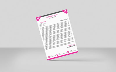 Carta intestata elegante Carta intestata colorata Design
