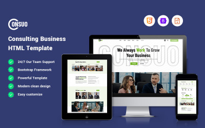 Consuo – Tanácsadó webhelysablon
