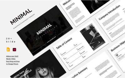 Minimal Business google slide Prezentace