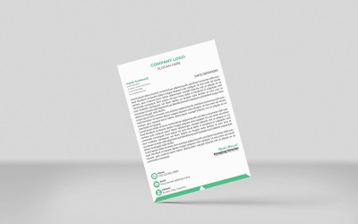 Minimalistyczny papier firmowy, przykład papieru firmowego, nowoczesny wzór papieru firmowego