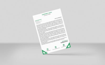 Modèle de conception de papier à en-tête d&amp;#39;entreprise moderne