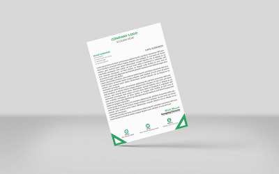 Modern briefhoofd sjabloonontwerp voor zakelijk gebruik