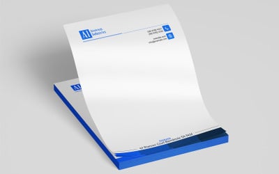 Professional Business Letterhead Template for Corporate Identity