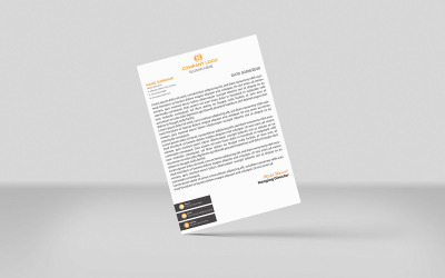 Briefkopf - Corpora Design Einfaches, kreatives Briefkopfdesign