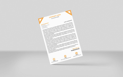 Clean business and corporate New letterhead template