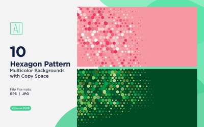 Colorful Hexagon of Various Sizes Versatile Pattern Background 1168