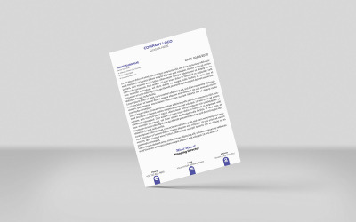 Design der Unternehmensvorlage für Geschäftsbriefköpfe