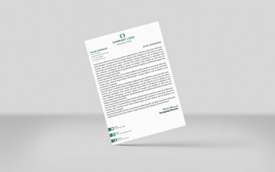 Geschäftsbriefkopf-Unternehmensvorlagen-Design im A4-Format