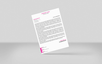 Kreatives Briefkopfdesign Vorlage für Geschäftsbriefkopfdesign