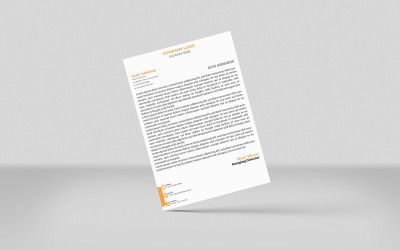 Minimal Letterhead Corporate Identity Template design