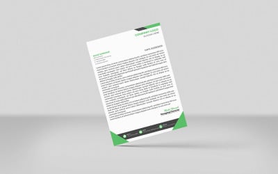 Moderne Briefkopfvorlage für Unternehmen, neues Design