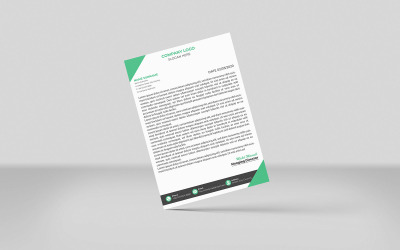 Neues A4-Briefkopf-Vorlagendesign für Unternehmen