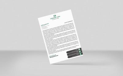 Nowoczesny i minimalistyczny papier firmowy Kreatywny projekt papieru firmowego