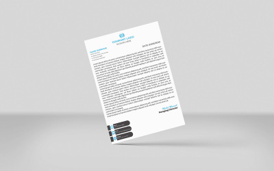 Simple Creative Letterhead Design Corporate Identity Template
