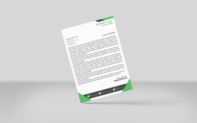 Szablon nowoczesnego papieru firmowego dla korporacji Nowy projekt