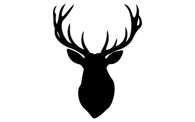 Bir geyiğin siluet vektörünü tasarla