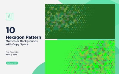 Colorful Hexagon of Various Sizes Versatile Pattern Background 1201