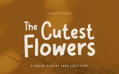 Flores mais fofas - Fonte de exibição