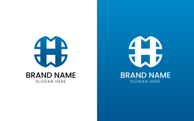 Letter HM apple business logo-09-377