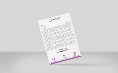 Modern And Business letterhead template Design