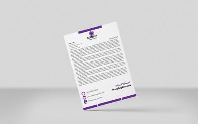 Modern And Pad Template Letterhead Design