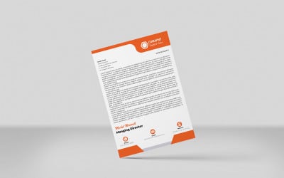 Modern company New letterhead design template