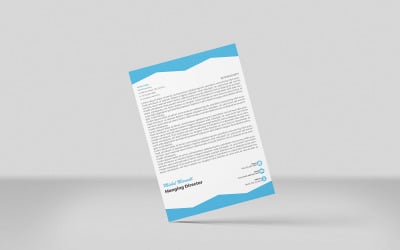 Moderne Briefkopfvorlage für Unternehmen und Unternehmen