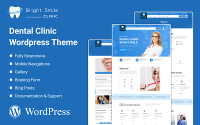 Brightsmile - téma Wordpress zubní kliniky