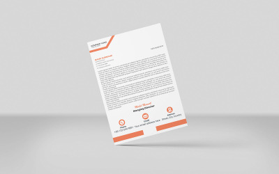 Carta intestata in stile aziendale - Modello di progettazione dell&amp;#39;identità aziendale