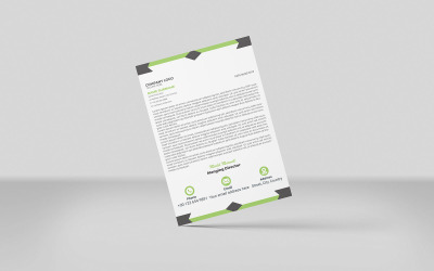 Carta intestata - modello aziendale semplice ed elegante Design