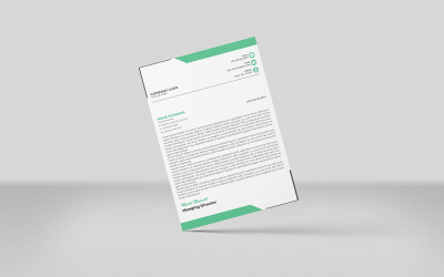 Carta intestata unica, carta intestata moderna, design elegante della carta intestata