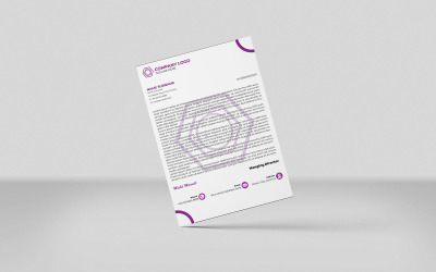 Carta intestata unica, design creativo per carta intestata per uso aziendale e multiuso