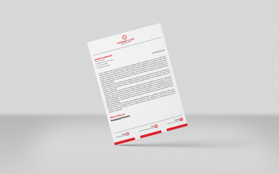 Design minimalista della carta intestata