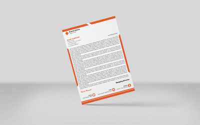Diseño de plantilla de membrete para empresas y corporaciones
