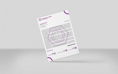 Membrete único, diseño creativo de membrete para empresas y usos múltiples